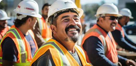 construction workers working on a construction project